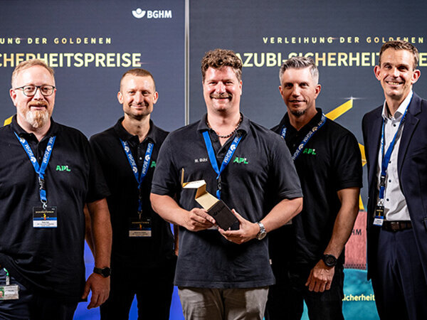 Goldener BGHM-Sicherheitspreis für die APL Automobil-Prüftechnik GmbH