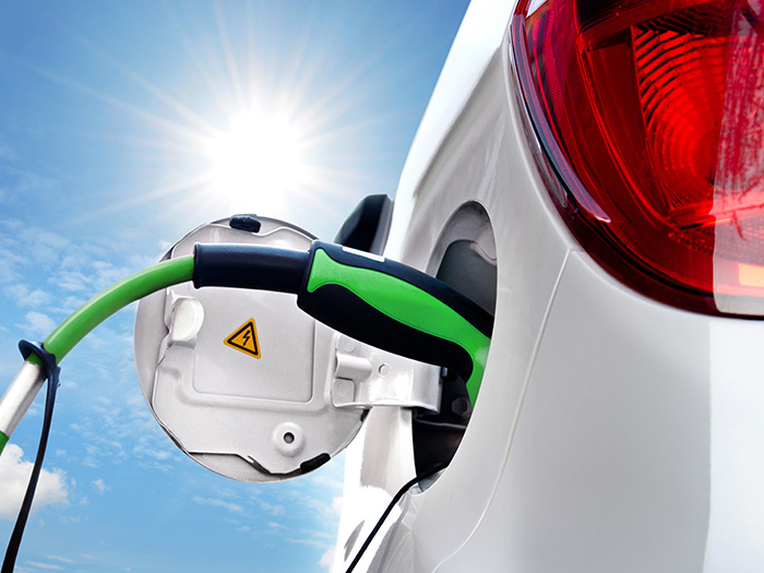Elektroauto wird geladen