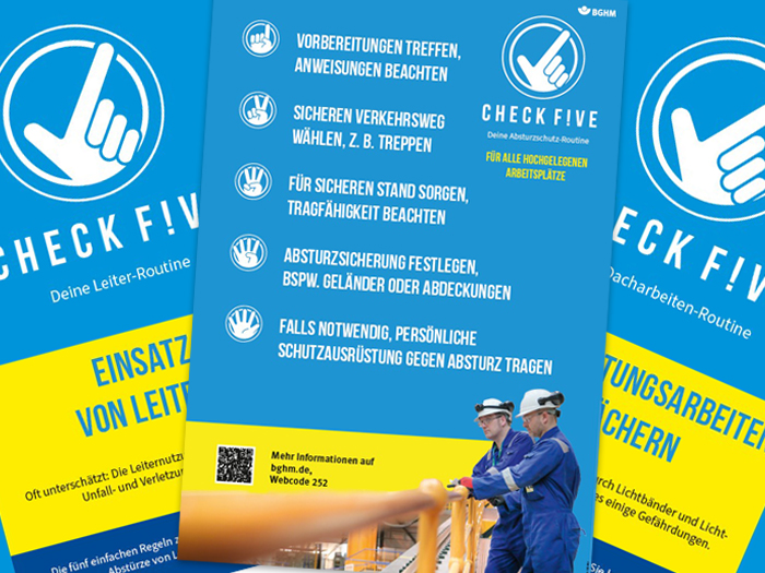 Die Plakate der neuen Check Five Reihe